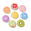 Printed Opaque Acrylic Flat Round with Fruit AC-CBAE647-14B-1