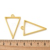 Rack Plating Alloy Triangle Open Back Bezel Pendants X-PALLOY-S047-09E-FF-5