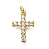 Rack Plating Brass Micro Pave Cubic Zirconia Pendants ZIRC-F142-40G-1