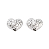 Brass Micro Pave Clear Cubic Zirconia Beads KK-Z059-05P-1