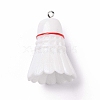 Sport Ball Theme Opaque Resin Pendants RESI-F039-01E-1