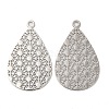 Rack Plating Brass Filigree Pendants KK-Q792-05P-1