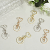 18Pcs 3 Style Alloy Keychain Clasps KEYC-SP0001-49B-7