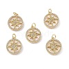 Brass Micro Pave Cubic Zirconia Pendants KK-E068-VF310-4