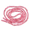 Natural Pink Tourmaline Beads Strands G-F619-20C-2mm-2