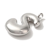 Non-Tarnish 304 Stainless Steel Pendants X-STAS-M017-08P-20-2