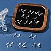 2 Pairs Alloy Stud Earrings for Women EJEW-FS0001-27A-9