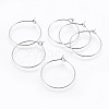 316 Surgical Stainless Steel Hoop Earring Findings STAS-P221-01B-P-1