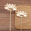 Flower Alloy Hair Stick Finding PW-WG0A83D-03-1