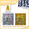 12 Sheets 2 Colors Paper Self-Adhesive Stickers DIY-GA0009-64-2
