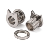 Non-Tarnish 304 Stainless Steel Ear Plugs Gauges AJEW-B029-04-2