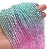 Transparent Painted Glass Beads Strands X1-DGLA-A034-T4mm-A10-2