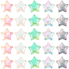 60Pcs 5 Colors UV Plating Transparent Crackle Acrylic Beads OACR-PA0001-04-6
