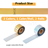 SUPERFINDINGS 2 Rolls 2 Colors Laser Stamping Hot Foil Paper DIY-FH0006-87-2