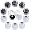 CHGCRAFT 40Pcs 2 Colors Octagon Transparent Plastic Ring Boxes CON-CA0001-019-1