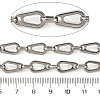 304 Stainless Steel Teardrop Link Chains CHS-S012-09P-3