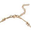304 Stainless Steel Box Chain Anklets X-AJEW-G024-12G-2