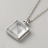 Alloy Locket Pendant Necklaces NJEW-WH0020-66A-2