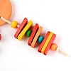Wood Parrot Chew Toy AJEW-WH0223-08-3