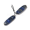 2Pcs Natural Lapis Lazuli Pendants G-A228-02C-2