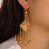 Bohemian Ethnic Geometric Brass Hoop Earrings GD1506-1