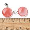 Cherry Quartz Glass Pendants G-B127-14P-03-3