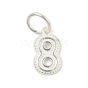 Number Series 925 Sterling Silver Charms STER-Q002-01I-1