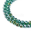 Electroplate Transparent Glass Beads Strands EGLA-N002-34B-G05-3