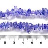 Transparent Crackle Glass Beads Strands GLAA-U004-01N-4