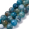 Natural Dragon Veins Agate(Dyed & Heated) Beads Strands G-K390-A15-01-1