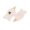Natural Rose Quartz Pendants X-G-Z134-06G-04-2