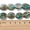Dyed Natural Imperial Jasper with Resin Beads Strands G-G083-A01-01-4