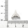925 Sterling Silver Pave Clear Cubic Zirconia Crown Pendant Bails STER-P068-04P-3