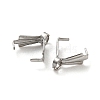 Non-Tarnish 316 Surgical Stainless Steel Pendant Pinch Bails LS-STAS-Q310-04P-2