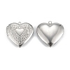 Non-Tarnish 316 Surgical Stainless Steel Locket Pendants X-STAS-C026-01P-2
