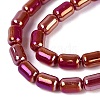 Electroplate Opaque Glass Beads Strands EGLA-Q132-03A-C02-3