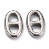 Non-Tarnish 304 Stainless Steel Connector Charms STAS-H140-01B-P-1