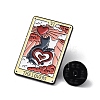 Valentine'S Day Cartoon Creative Cute Black-And-White Cat The Lovers Tarot Card Enamel Pins JEWB-Q039-01A-3
