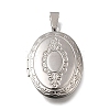 316 Stainless Steel Locket Pendants STAS-C123-01B-P-1