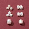 4 Styles Natural Cultured Freshwater Pearl Beads SHEL-FS0001-04-3