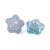 Iridescent Acrylic Bead Caps OACR-C021-08B-2