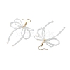 Glass Bugle Beaded Dangle Earring EJEW-TA00534-4