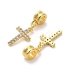 Rack Plating Brass Micro Pave Cubic Zirconia Charms X-KK-S398-08A-2