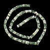 Natural Green Spot Jasper Beads Strands G-A280-C14-01-4