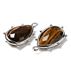 Natural Tiger Eye Pendants G-B009-02P-O-2