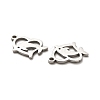 Valentine's Day 316 Surgical Stainless Steel Charms STAS-H190-15P-03-2