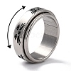 Non-Tarnish 203 Stainless Steel Rotating Spinner Fidget Band Rings for Anxiety Stress Relief RJEW-G118-05P-2