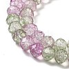 Transparent Crackle Glass Beads Strands CCG-L050-01B-02-2