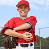 4 Sets 4 Colors Alloy Baseball Braided Bead Bracelets Set BJEW-AN0001-40-6