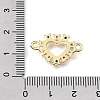 Brass Pave Cubic Zirconia Connector Charms KK-E802-15G-A-3
